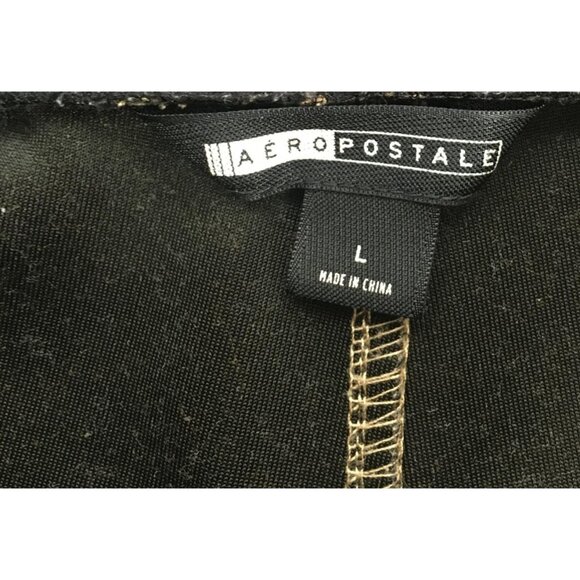 Aeropostale Pants Mens Large Jogger Nylon Panel Zip Pocket Drawstring Athletic - Picture 14 of 15